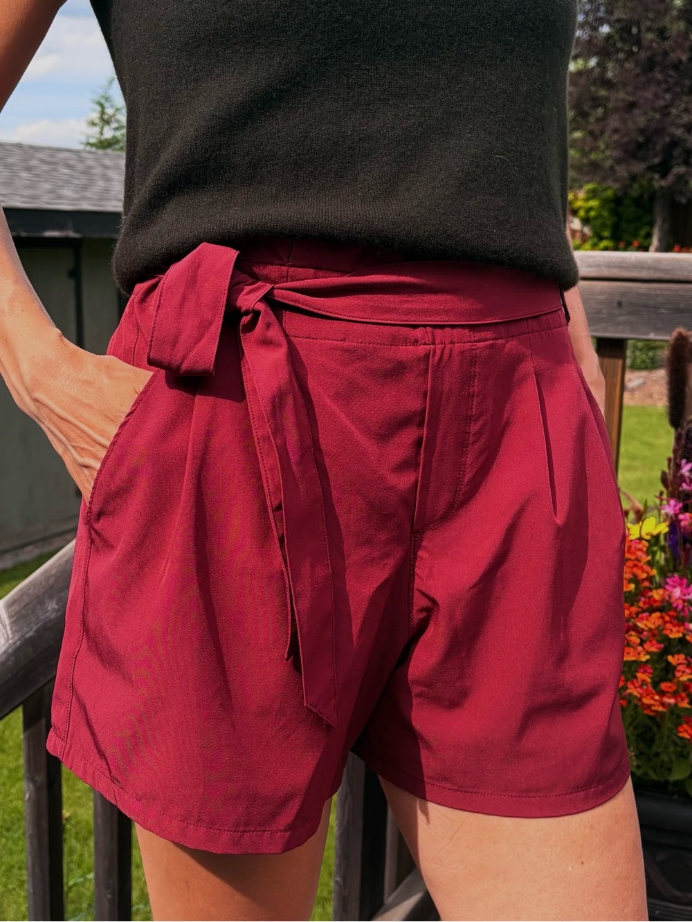 RBX Women's Flowy Shorts Maroon sz M